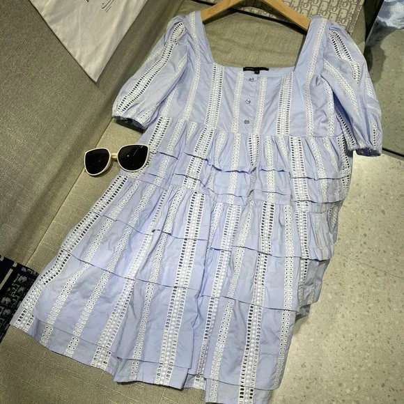 sachin and babi light blue dress Billie Holiday